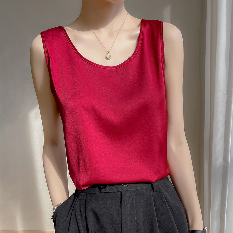 Loose Sleeveless Base Top Summer