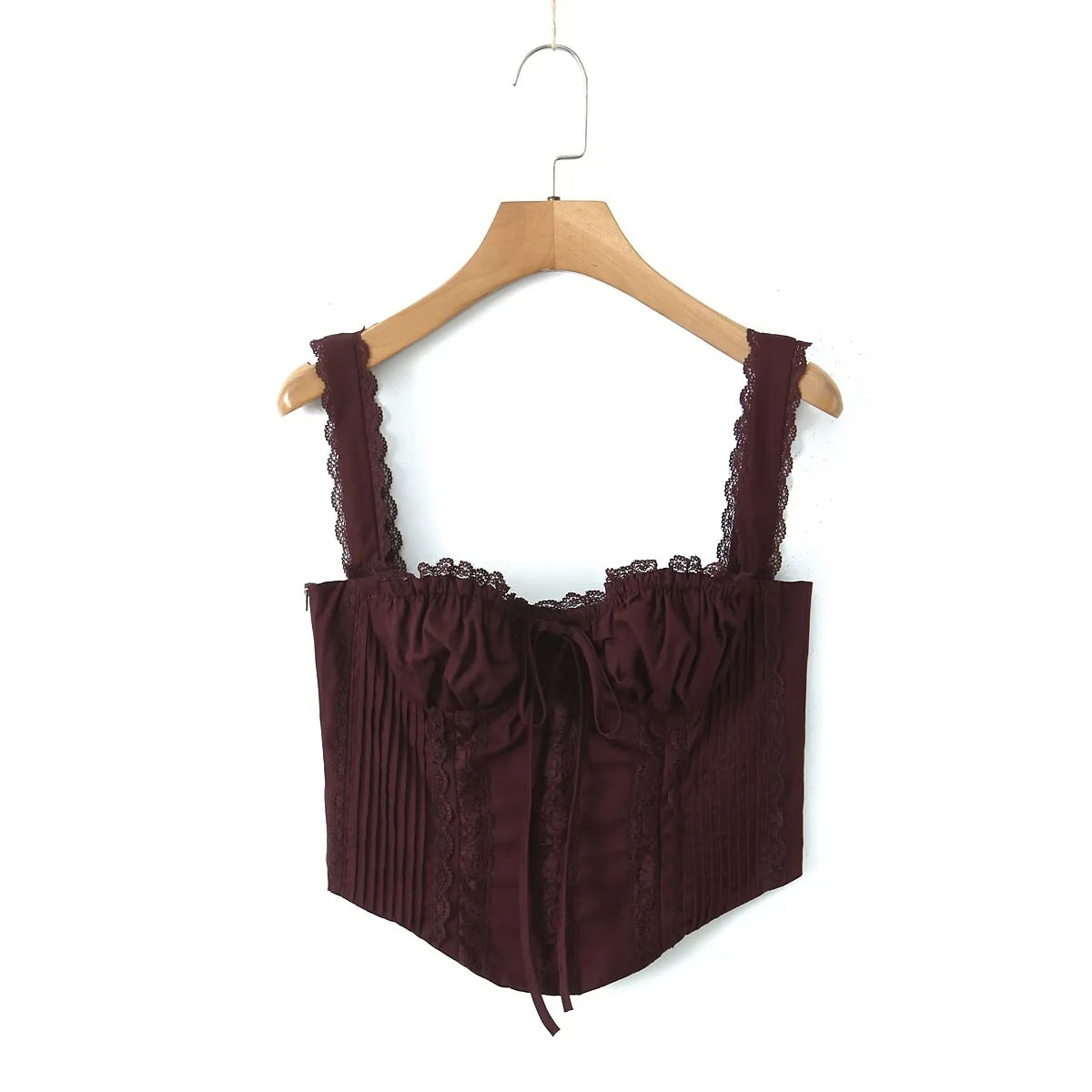 French Sexy Lace Trim Maliit na Sling Vest