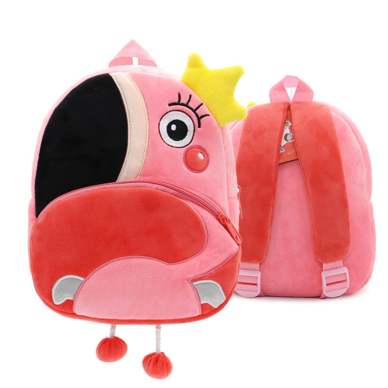 Mga Cute Plush Backpacks Kindergarten Cartoon School Bags Bag na Mga Laruan ng Bata