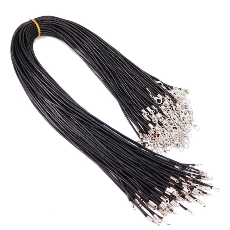 Black Woven Wax Rope Hanging Rope Without Tail Chain