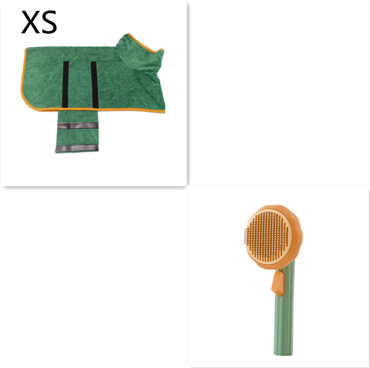 Bagong Pet Cat Brush Hot Selling Hand-held Steel Wire Self-cleaning Comb Looper Para sa Pagtanggal ng Buhok