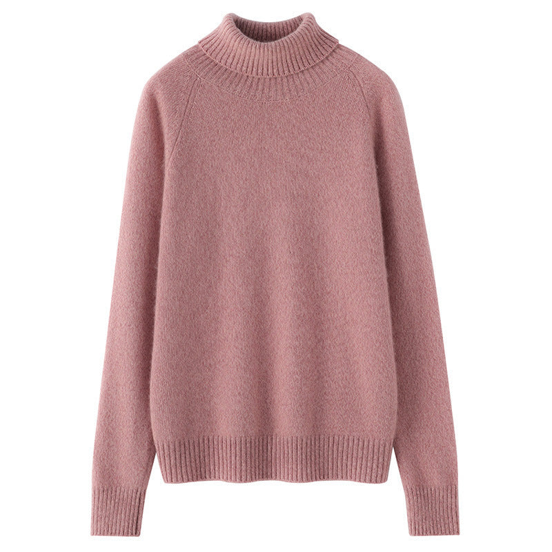 Women's Cashmere Sweater Thickened High Lapel