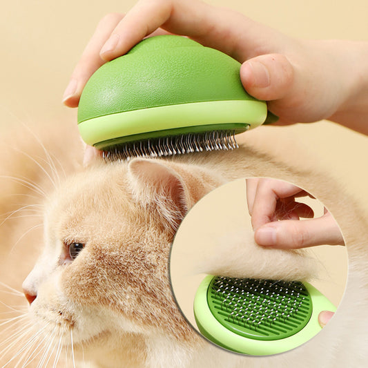 Cat Brush Pantanggal ng Buhok Paglilinis Hugis Avocado Tool sa Pag-aayos ng Aso Mga Suklay ng Alagang Hayop Brush Hindi kinakalawang na Asero Karayom ​​Paglilinis ng Alagang Hayop