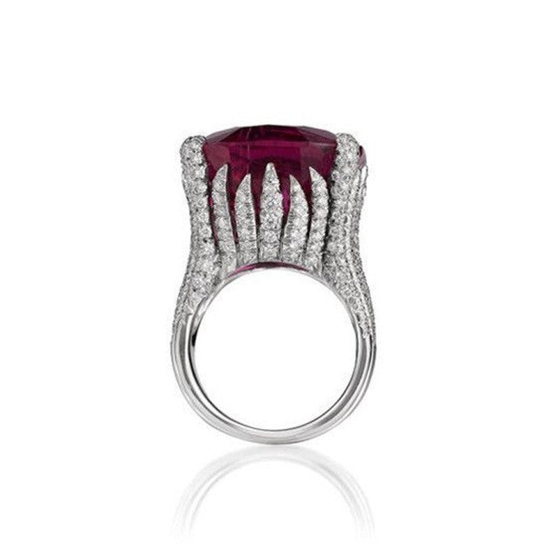 Square Ruby Ring For Men And Women