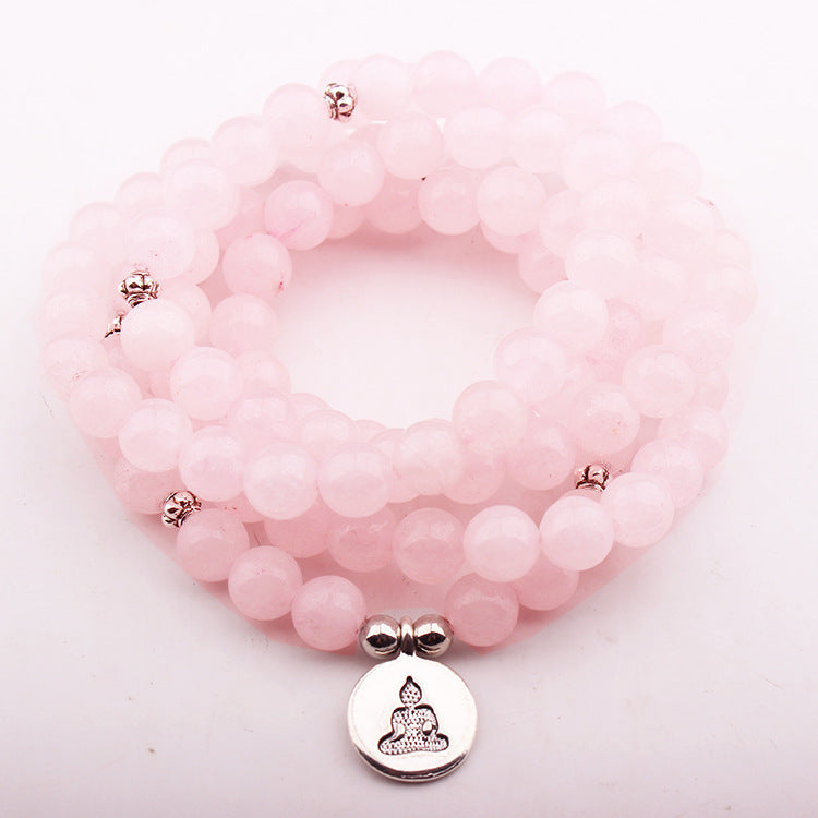 Crystal Buddha Charm Necklace