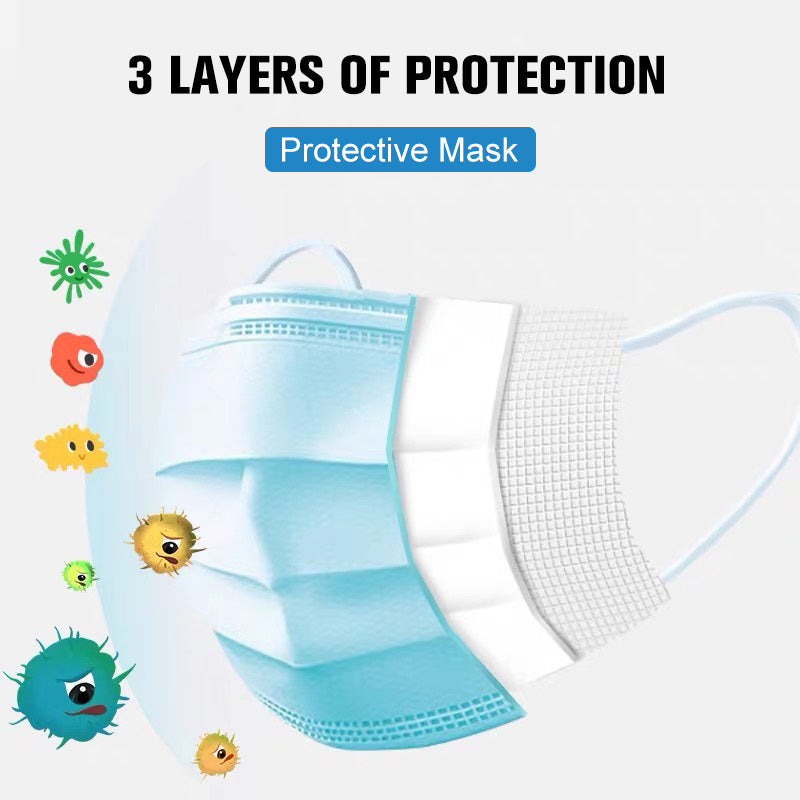 Propesyonal na Medical Mask Disposable 3-Ply Face Mask Antiviral Medical-Surgical Mask