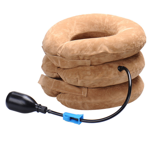 Portable Three-layer Cervical Traction Device Para sa Paggamit sa Bahay