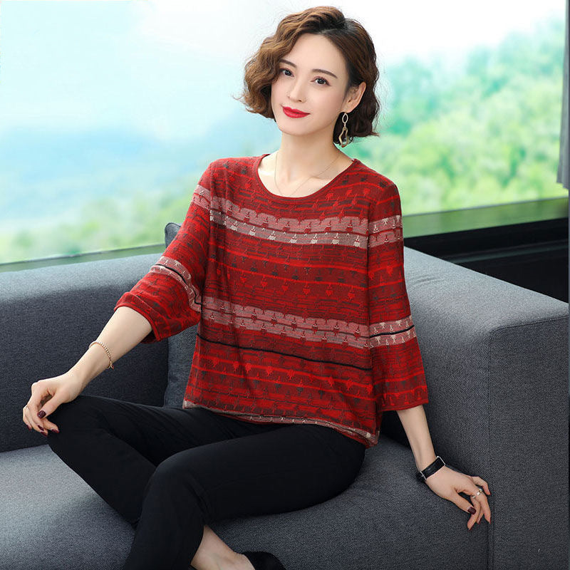 Undershirt Women's Summer Imitation Sweater T-shirt