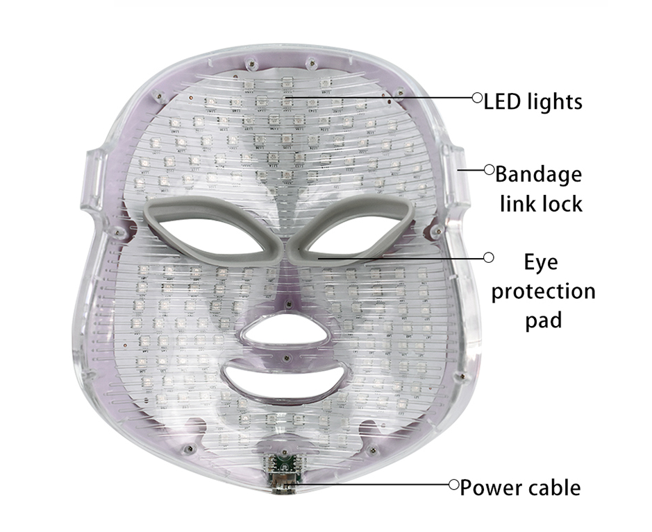 Instrumento de belleza facial LED.