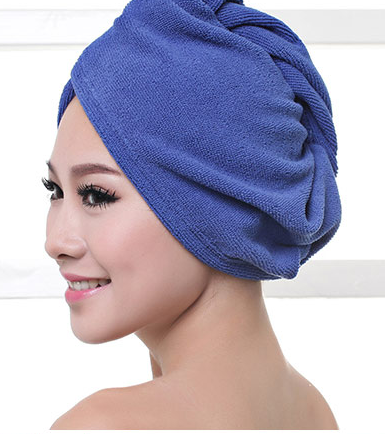 Gorro secador de pelo para mujer, toalla absorbente para cabello seco