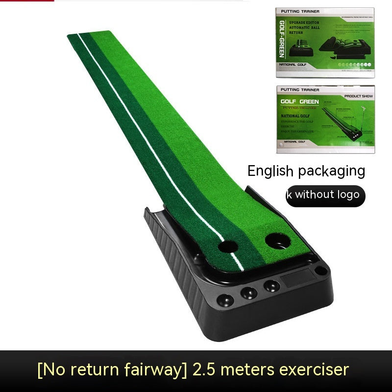 2.5M3M Golf Putting Mat Golf Putter Trainer Green Putter Alfombra Juego de práctica