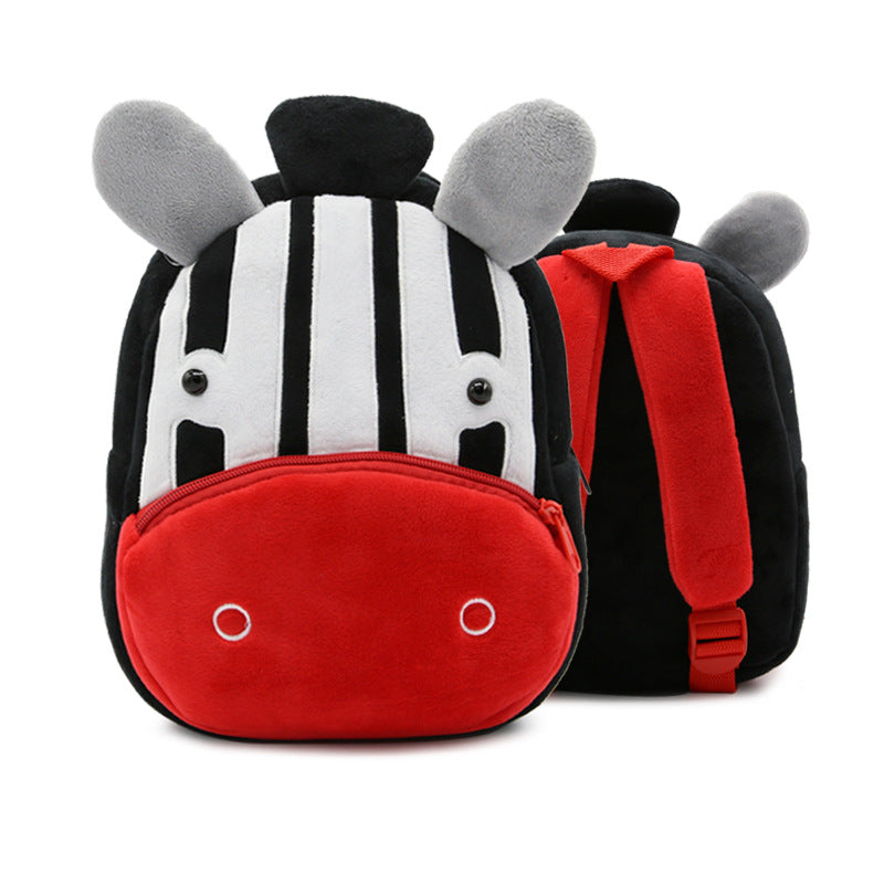 Mga Cute Plush Backpacks Kindergarten Cartoon School Bags Bag na Mga Laruan ng Bata