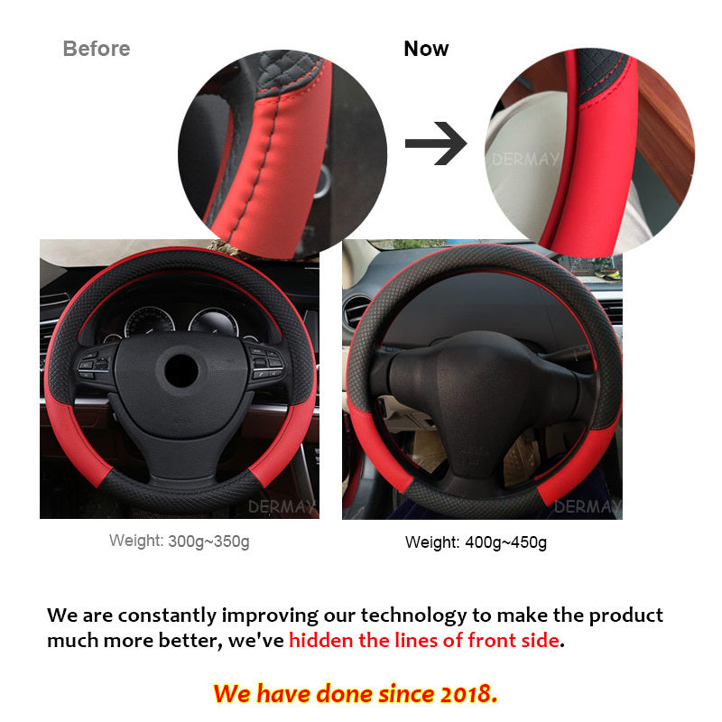 Universal Leather Car Steering Wheel Cover