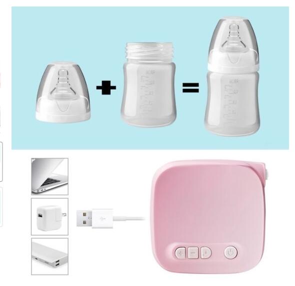 Kit de bombas de leche automáticas, potenciador de succión Natural de pecho eléctrico, biberón USB, succionador de leche materna BM