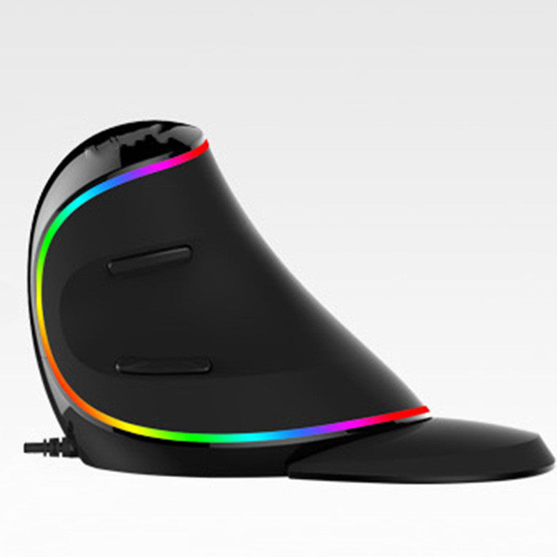 Ratón con cable de mano anti-ratón RGB ergonómico vertical Snail