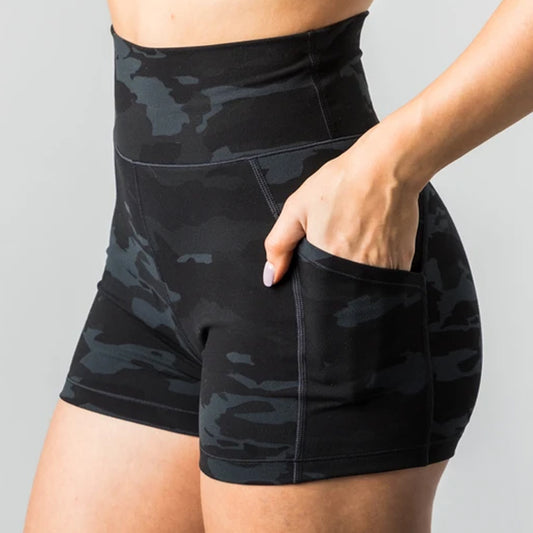 Ropa de yoga pantalones cortos de verano para mujer