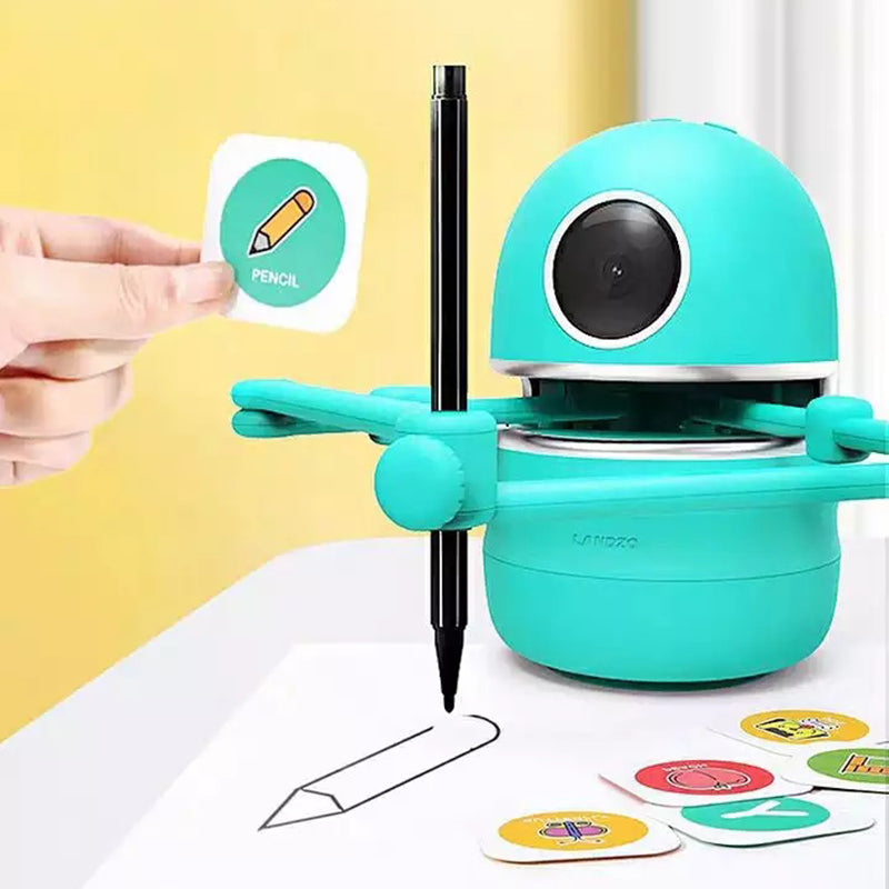 Pagpinta ng Robot Mga Mag-aaral sa Kindergarten