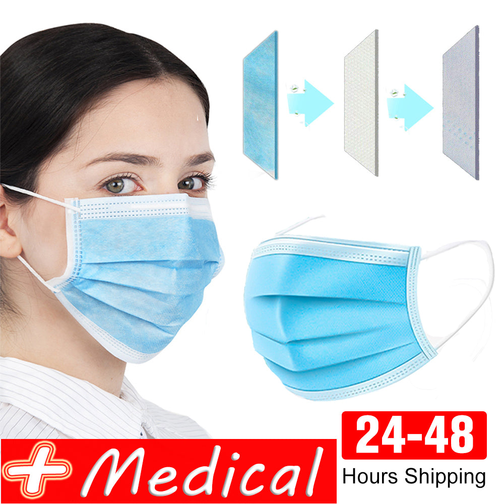 Propesyonal na Medical Mask Disposable 3-Ply Face Mask Antiviral Medical-Surgical Mask