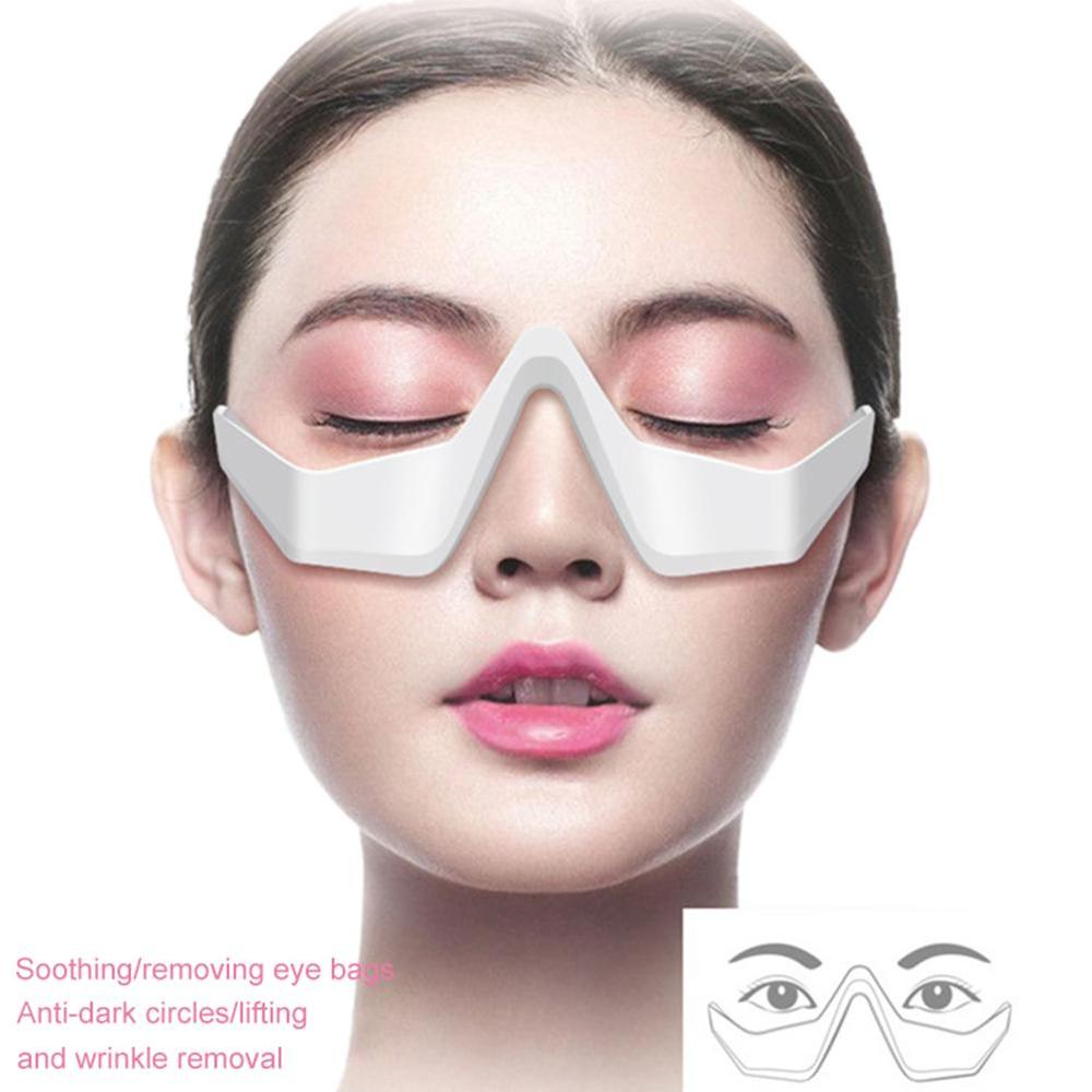 Instrumento de belleza para ojos 3D, pulso de microcorriente, relajación ocular, Reduce las arrugas y las ojeras, elimina las bolsas de los ojos, herramienta de belleza masajeadora 