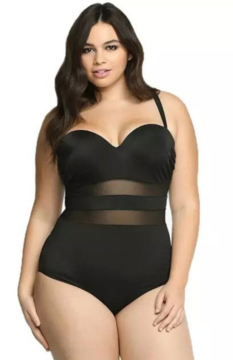 Pambabaeng plus size na swimsuit