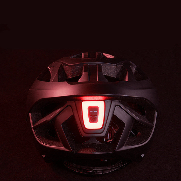 Casco de bicicleta con luz LED, casco de ciclismo moldeado integralmente recargable, Casco de Bicicleta de carretera de montaña, sombrero deportivo seguro