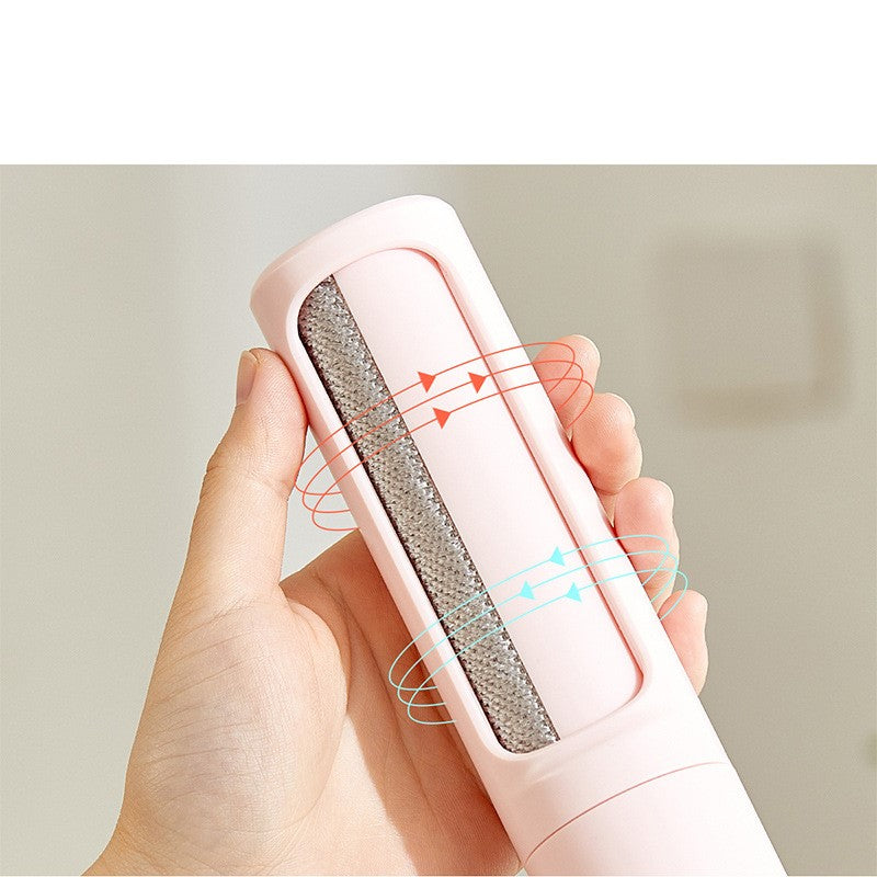 2-1 Reusable Pet Hair Remover Brush Lint Roller Portable Effective Self Cleaning Tool para sa Cat Dog Fur Brush ng Alikabok sa Buhok