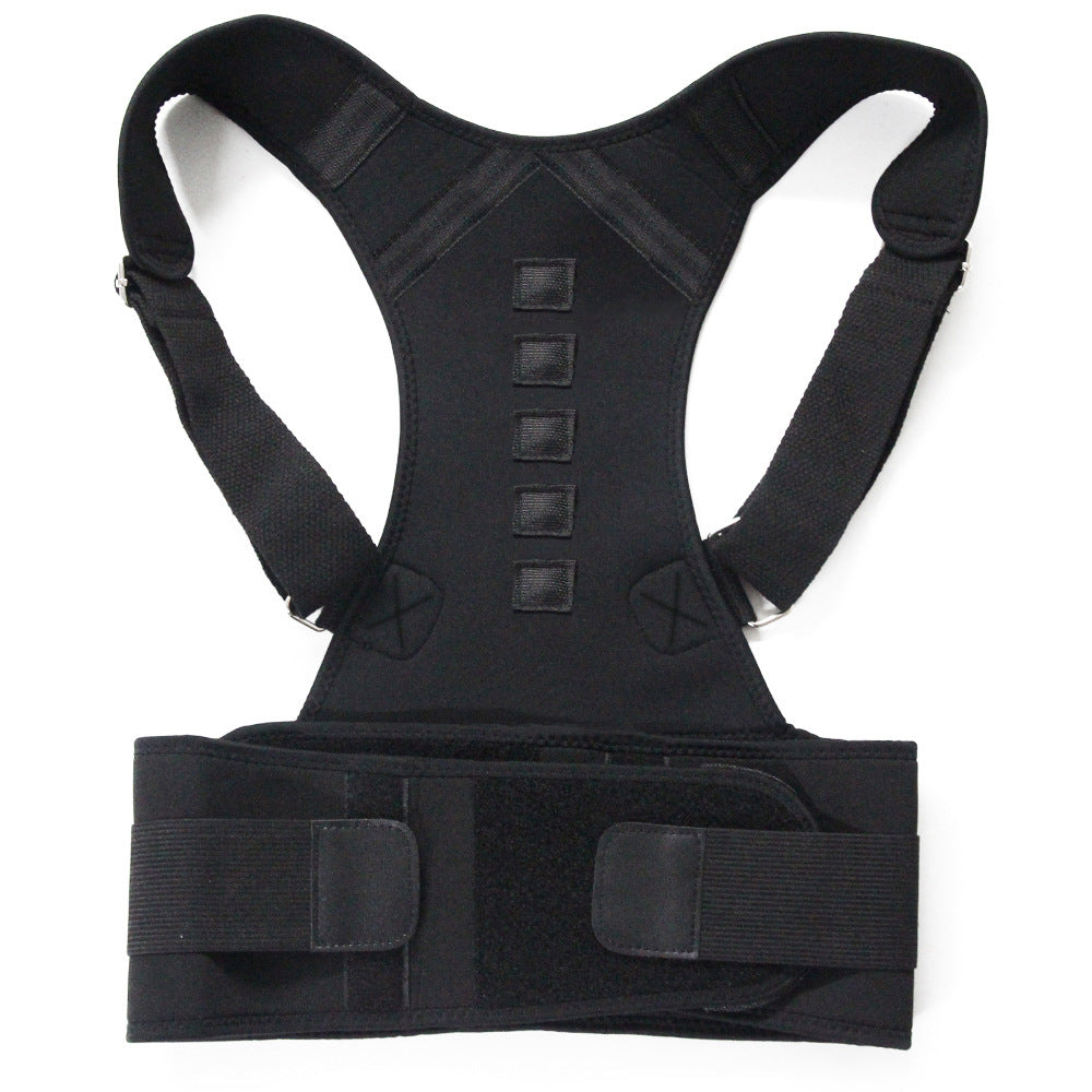 Corrector de postura magnético ajustable para hombre, corsé moldeador de cuerpo, cinturón de espalda y hombros, soporte Lumbar