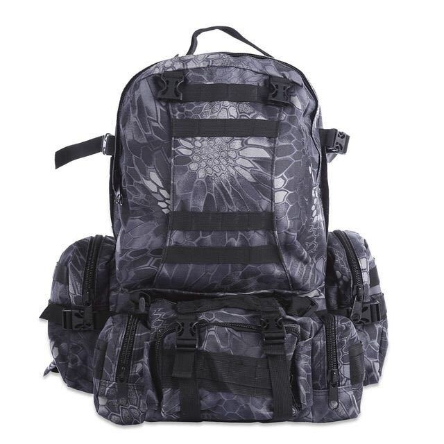 Mochila Molle para exteriores de 50L, Mochila Táctica Militar, bolsa deportiva, impermeable, para acampar, senderismo, viaje