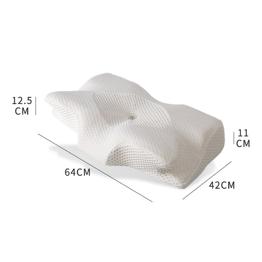 Slow Rebound Memory Cotton Pillow Protect Cervical Vertebra Ox Horn Pillow Health Care Single Sleeping Pillow Core