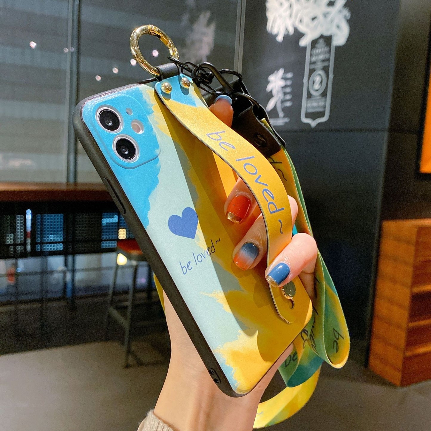 Funda para teléfono con pulsera Funda para teléfono en acuarela