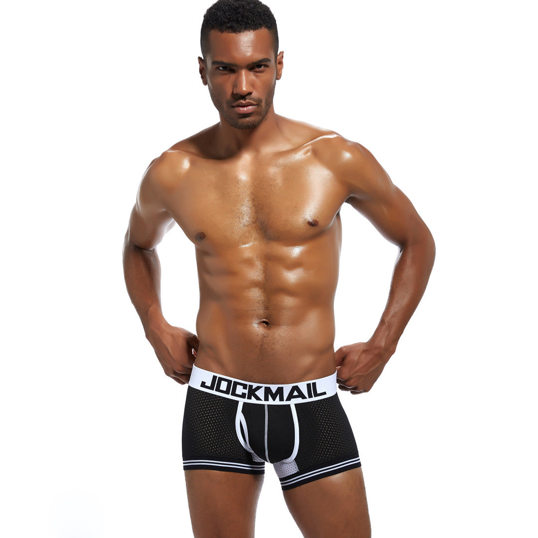 Boxer de ropa interior para hombre Boxers de malla transpirable para hombre