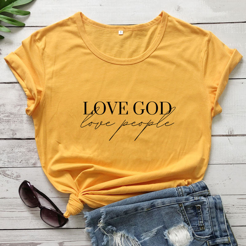 Women's Short Sleeve Casual T-shirt Eros Lovers Church Faith Religious T-shirt