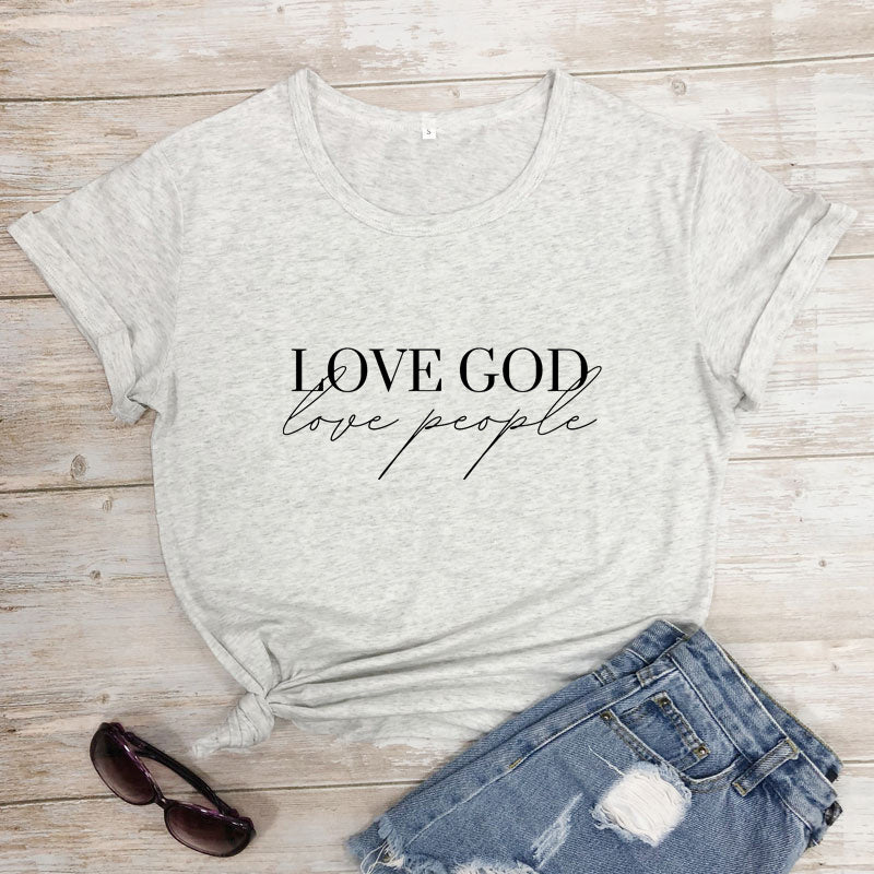 Women's Short Sleeve Casual T-shirt Eros Lovers Church Faith Religious T-shirt