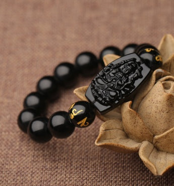 Buddha Obsidian Bracelet