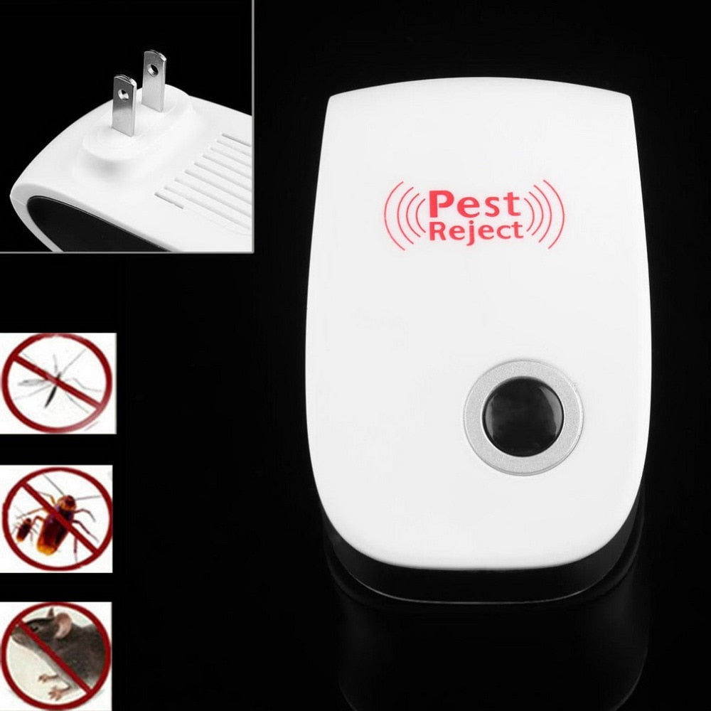 Repelente electrónico ultrasónico, saludable, recargable, antimosquitos, plagas de insectos, repelente de ratones, práctico enchufe EUUS para el hogar