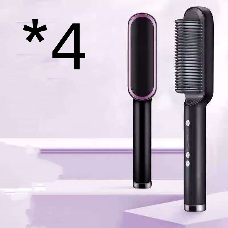 Bago 2 In 1 Hair Straightener Hot Comb Negative Ion Curling Tong Dual-purpose Electric Hair Brush