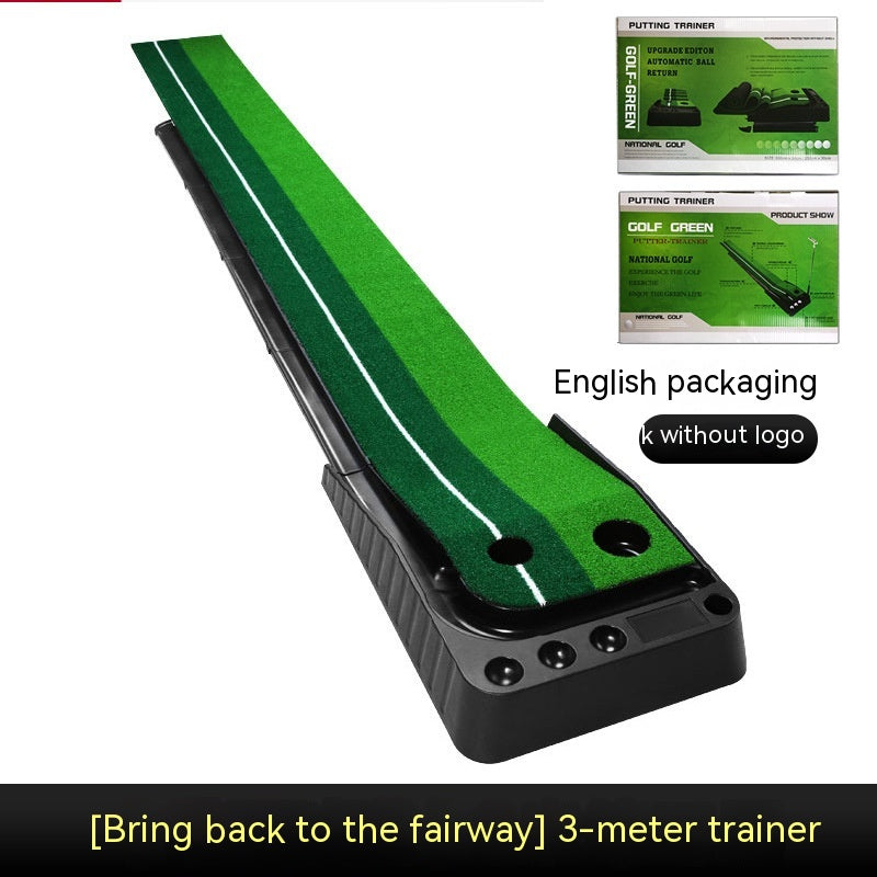 2.5M3M Golf Putting Mat Golf Putter Trainer Green Putter Alfombra Juego de práctica