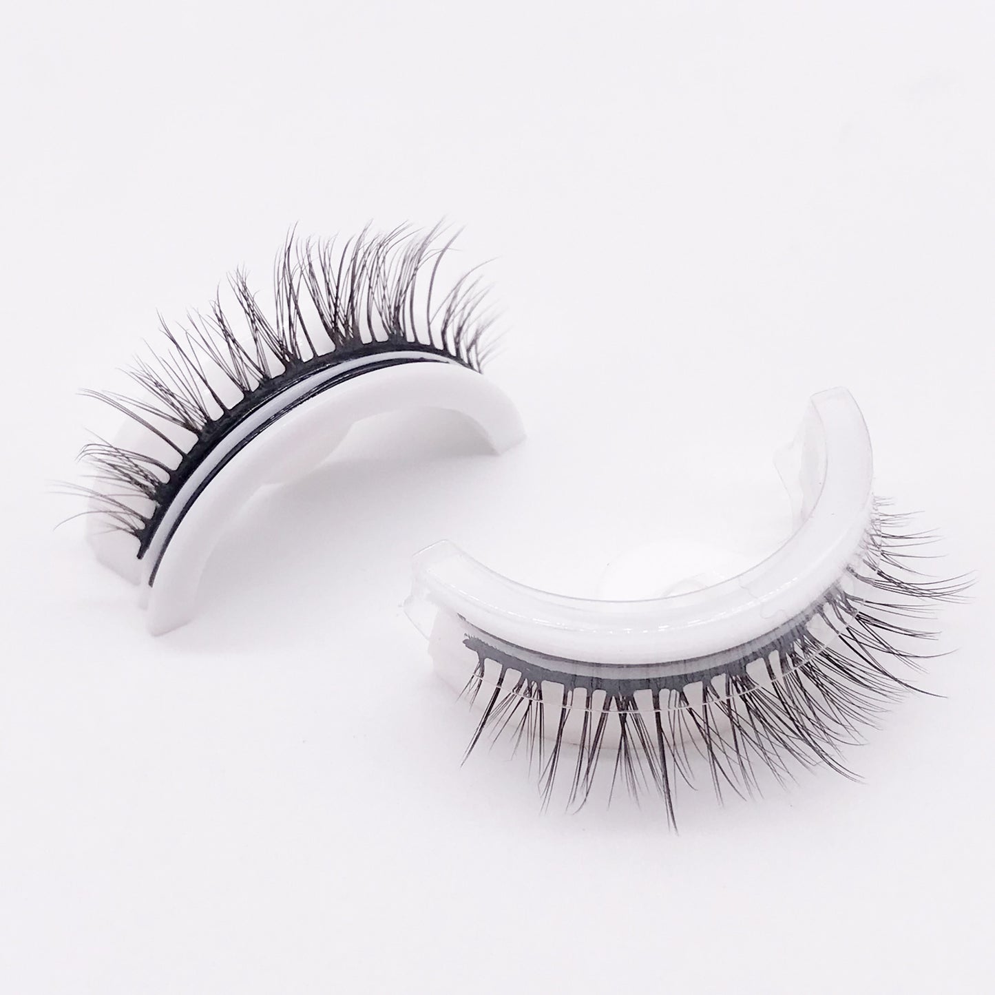 Reusable 3D Mink Lashes Natural False Eyelashes Self Adhesive Fake Glue Free Makeup Eyelash Extension Silk