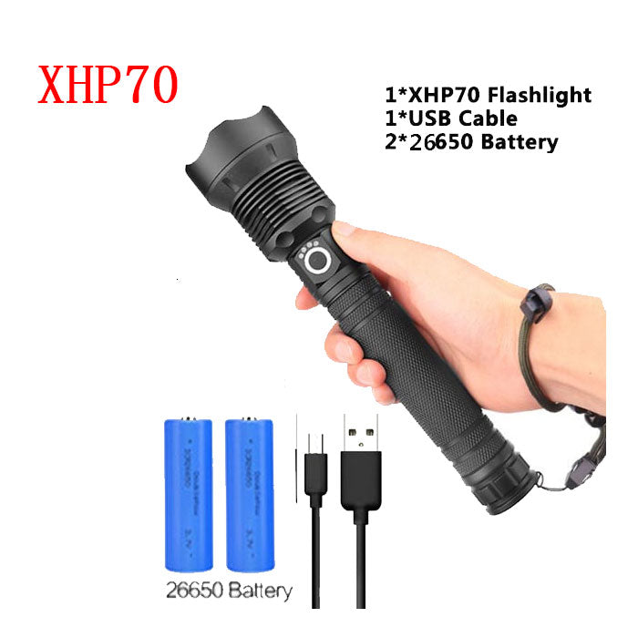 USB Charging Zoom P50 Flashlight