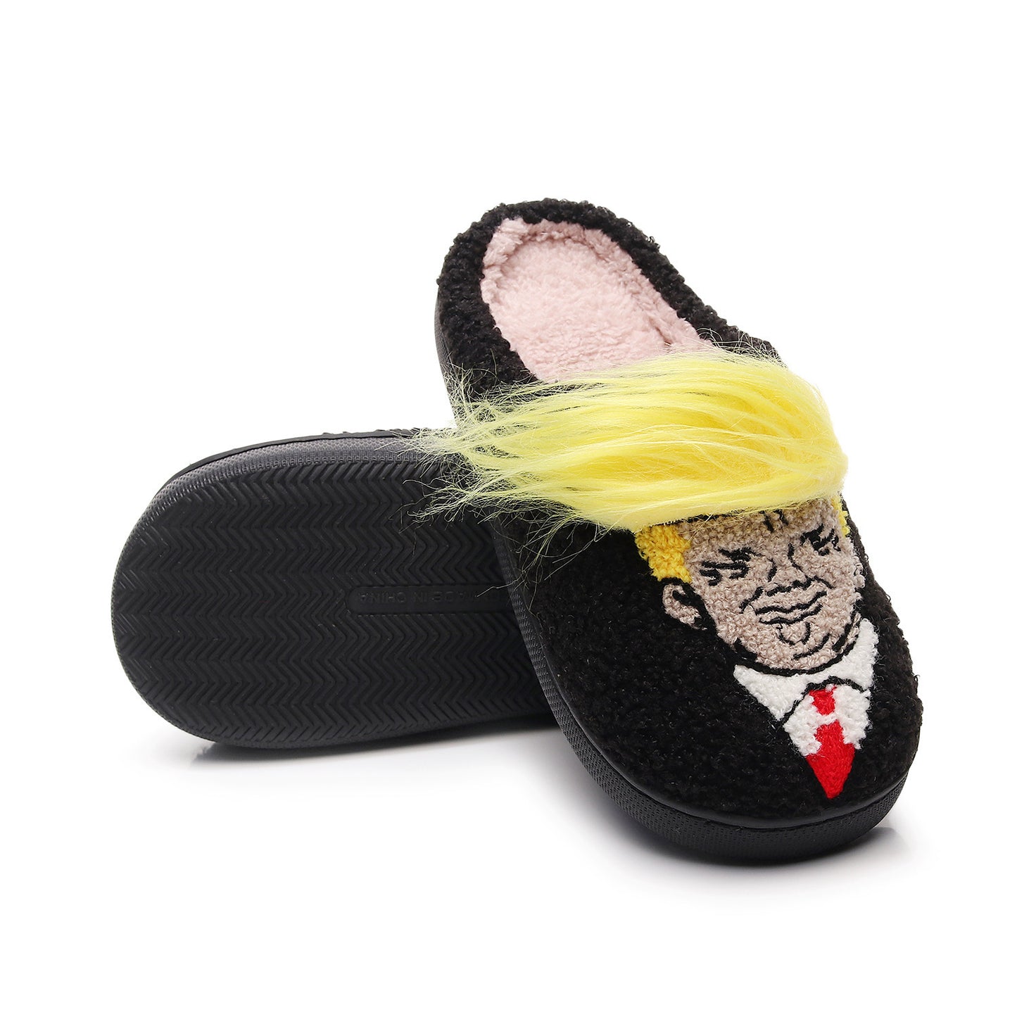 Creative Trump Cotton Slippers Men And Women Winter