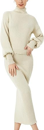 Women's Knitted Skirt Suit