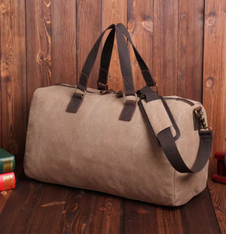 Portable Clothing Canvas Duffel Bag For Travel Business Trip