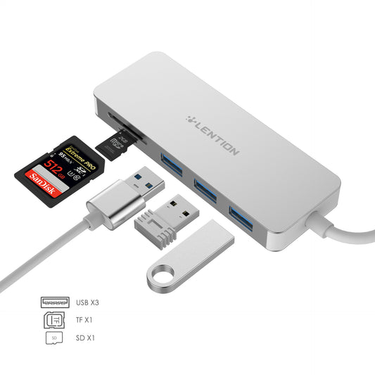 Lector de tarjetas multifunción HUB USB3.0