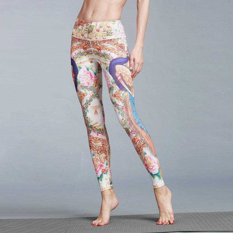 Leggings estampados de yoga para deportes al aire libre para mujer