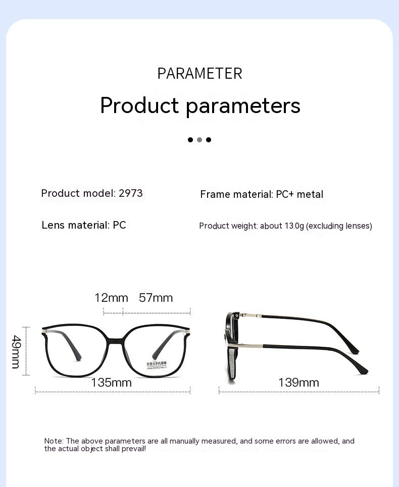 Anti-blue Light Large Frame Reading Glasses