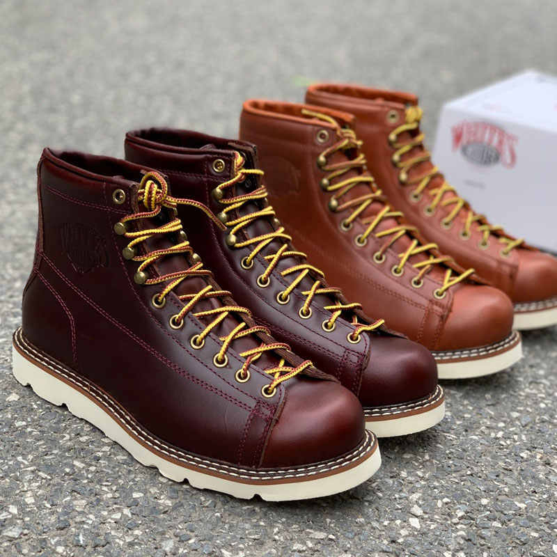 American Retro Short Face Worker Boots