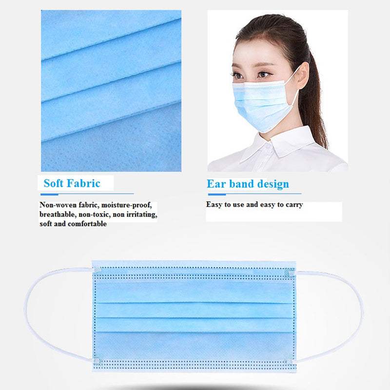 Propesyonal na Medical Mask Disposable 3-Ply Face Mask Antiviral Medical-Surgical Mask