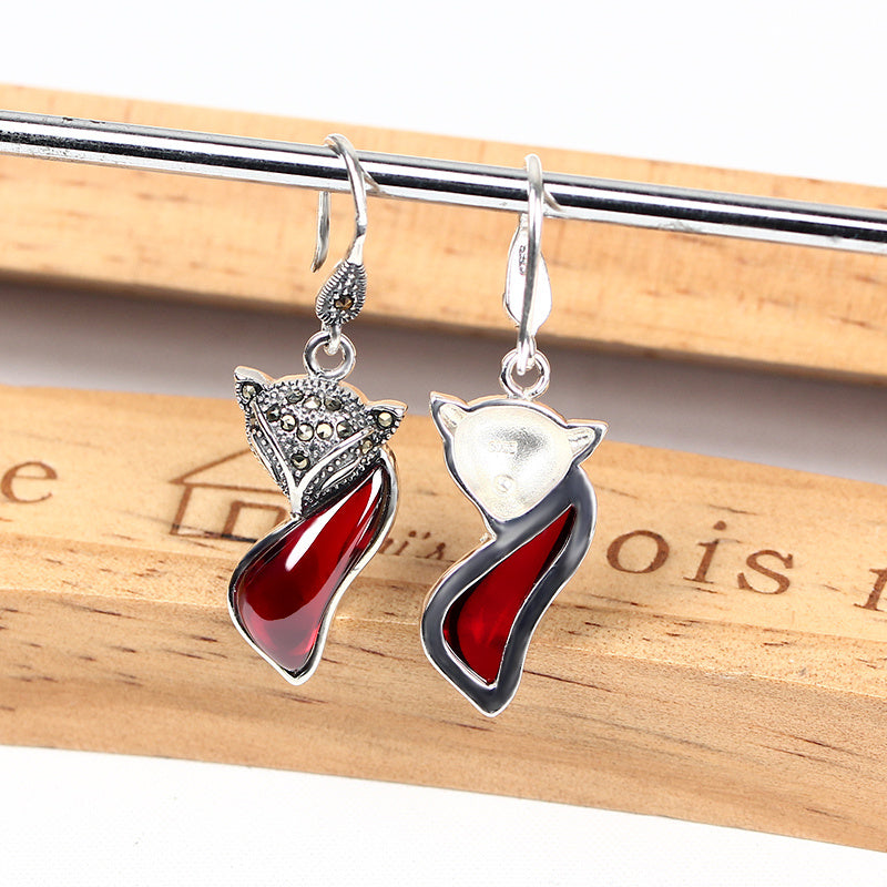 Little Fox Ruby Earrings