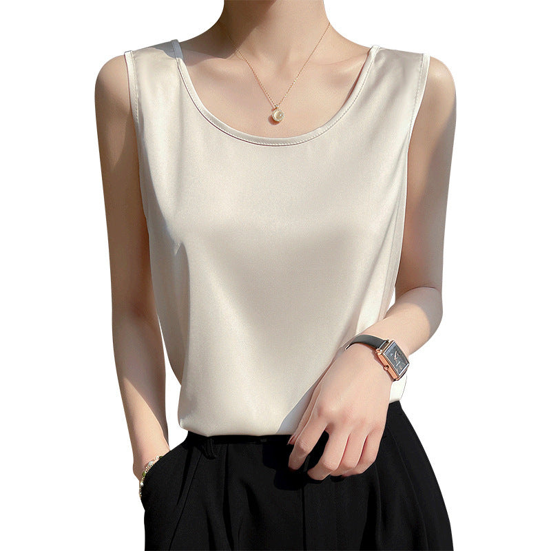 Loose Sleeveless Base Top Summer