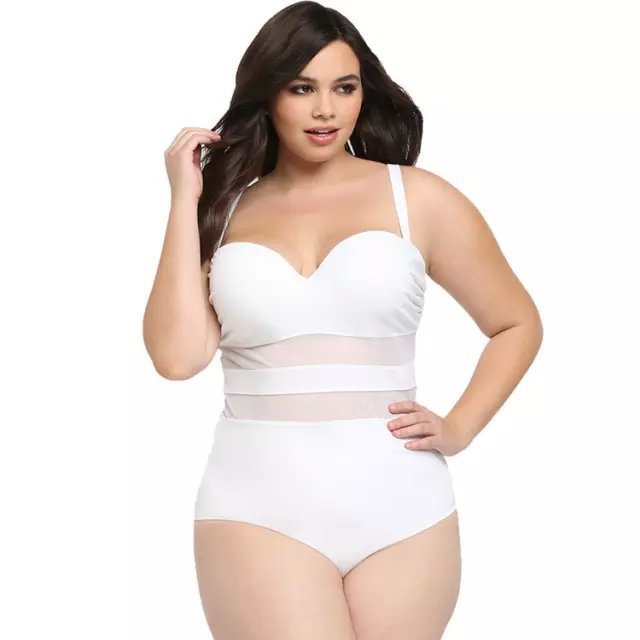 Pambabaeng plus size na swimsuit